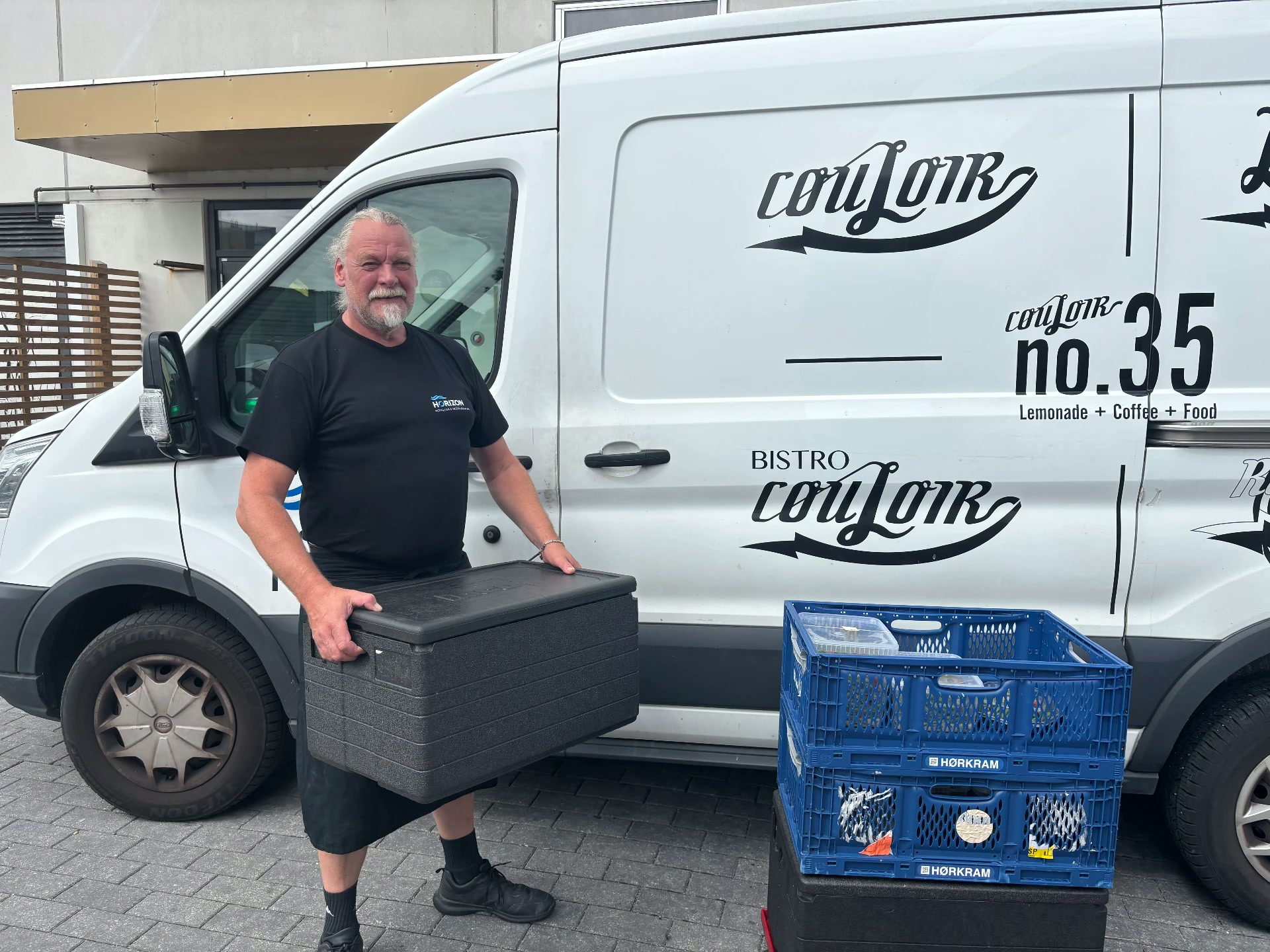 Allan fra Restaurant Hellerup Sejlklub leverer frokostordning varm og klar
