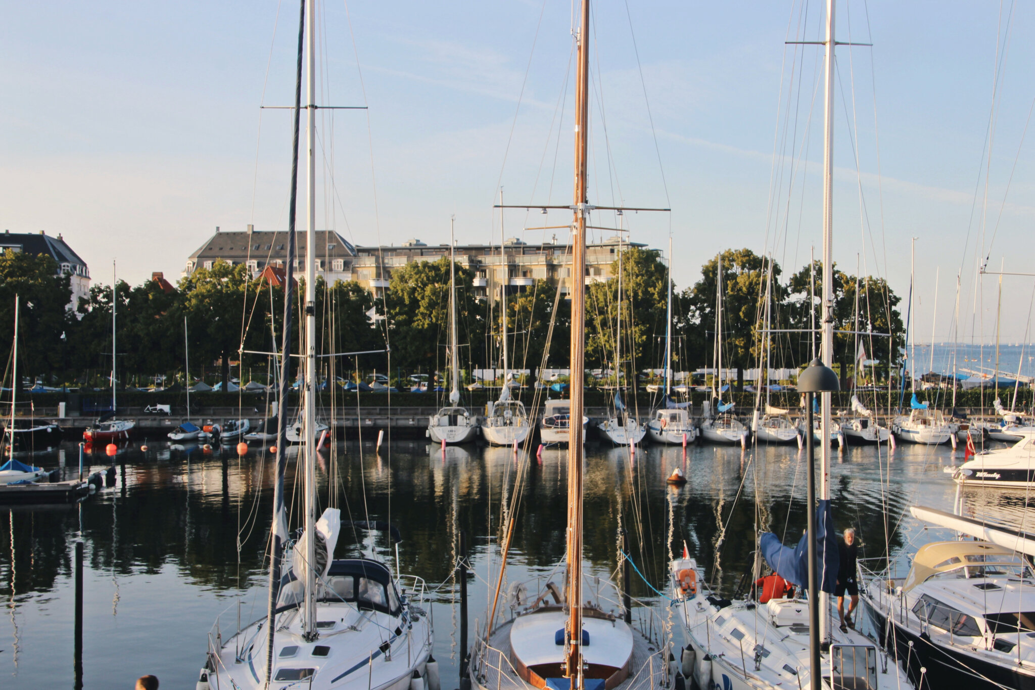 Havnen ved Restaurant Hellerup Sejlklub